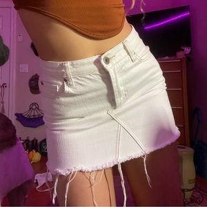 Pistola White High-Waisted Mini Skirt